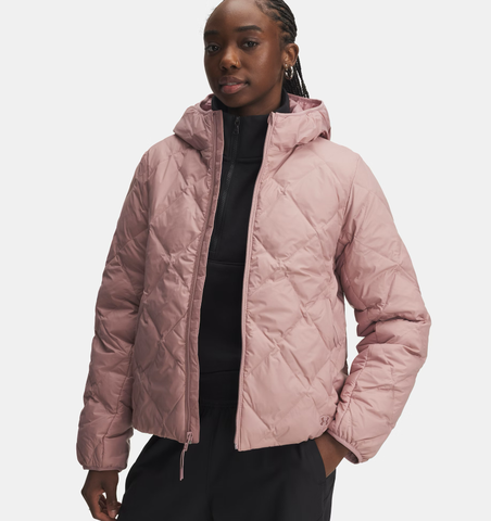Under Armour Women's UA Legend Down Jacket - Tourmaline Pink/Maroon Mist