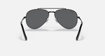 Ray-Ban New Aviator Sunglasses - Black W/ Dark Grey