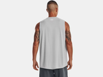 Under Armour Men's UA Tech™ Team Tank - Mod Gray Light Heather / White - 011