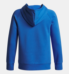 Under Armour Boys' UA Rival Fleece Chrome Logo Hoodie - Blue Atlantis / Black - 402