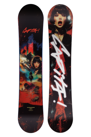Capita Men's Ultrafear Resort + Freestyle / True Twin / Traditional Camber Snowboard
