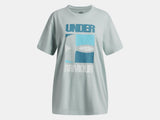 Under Armour Girls' UA Tech™ Block Logo SS Tee - Enamel Blue / Boundless Blue - 477