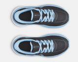 Under Armour Girls' PS  UA Chase Running Shoes - Black / White / Horizon Blue - 002