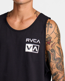 RVCA Mens Glitch Tank - Black