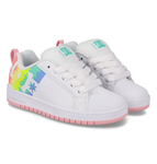 DC Kids Court Graffik Shoe - White/Pink