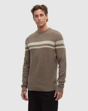 Tentree Mens Hudson Cotton Woven Sweater - Clay Sand Stone