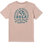 RVCA Mens Ridge SS Tee - Pale Mauve