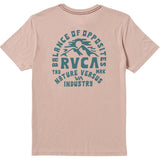 RVCA Mens Ridge SS Tee - Pale Mauve