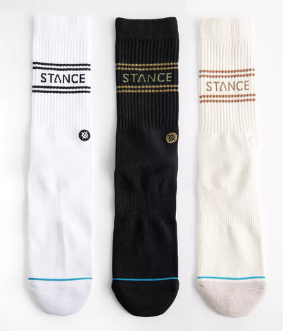 Stance Basic Crew Socks 3 Pack - Oatmeal