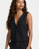 RVCA Womens Logan Vest - Black