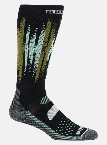 Burton Womens Performance Midweight Winter Socks - Soft Sage Stripe