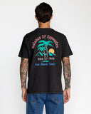 RVCA Mens Frond Mural Short Sleeve Tee - Black