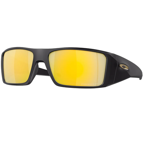 Oakley Heliostat Sunglasses - Matte Black W/ Prizm 24K Polarized