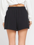 Volcom Womens Lived in Lounge Frenchie Shorts - Black