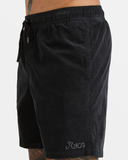 RVCA Mens Escape 17" Elastic Cord Shorts - Black