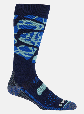 Burton Womens Performance Midweight Winter Socks - Jake Blue Camo