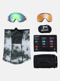 Anon Mens M4 Goggles (Toric) + Bonus Lens + MFI® Face Mask - Tilt Shift