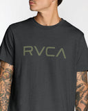 RVCA Mens Big RVCA Short Sleeve Tee - Black
