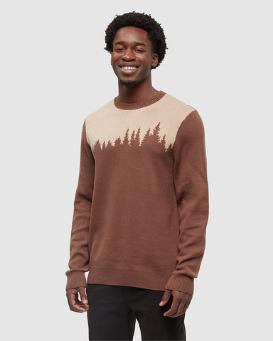 Tentree Mens Juniper Sweater - Clove/Birchwood