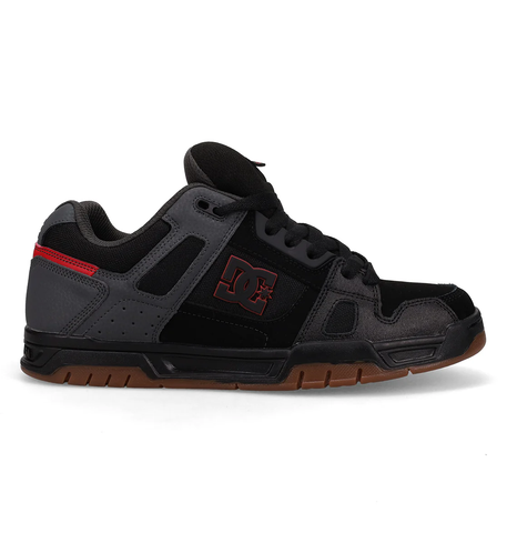 DC Mens Stag Shoes - Black/Red