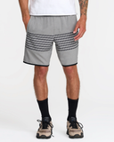 RVCA Mens Yogger Stretch Contrast 17" Short - Heather Grey