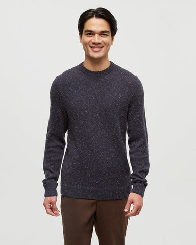 Tentree Mens Rambler Sweater - Midnight Blue Nep