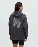 Tentree Womens Amazon Foliage Oversized Hoodie - Graphite White Oak