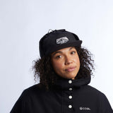Coal The Tracker Flannel Lined 5 Panel Earflap Cap - Black