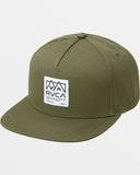 RVCA Peaks Snapback Hat - Jade