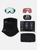 Anon M6S Goggles + Bonus Lens + MFI® Face Mask - Black