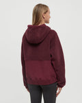 Tentree Women's Snowcrest Full Zip - Deep Burgundy / Deep Burgundy