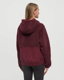 Tentree Women's Snowcrest Full Zip - Deep Burgundy / Deep Burgundy