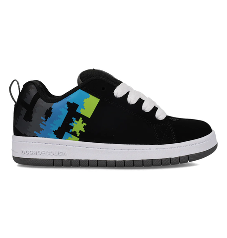 DC Kids Court Graffik Shoe - Black/Multi