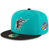 New Era Florida Marlins World Series Teal 59Fifty Fitted Hat