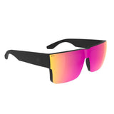 Spy Cyrus Switch Sunglasses - Matte Black - Happy Pink Mirror/Gray Green