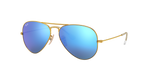 Ray-Ban Aviator Large Metal Sunglasses - Matte Arista W/ Gray Blue Mirror