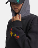 Under Armour Boys' Rival Fleece Graphics Hoodie - Anthracite / Titan Gray / Outrageous Orange - 016