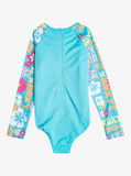Roxy Girls Flower Vintage Power Long Sleeve One-Piece Rashguard