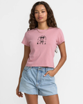 RVCA Womens That Balance Baby Tee - Amethyst Smoke