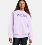 Under Armour Women's UA Rival Fleece Wordmark Oversized Crew