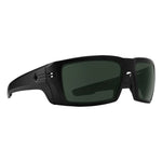 Spy Rebar Sunglasses - Matte Black - Happy Gray Green + ANSI