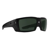 Spy Rebar Sunglasses - Matte Black - Happy Gray Green + ANSI