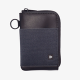 Thread Zipper Wallet - Black
