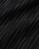 Tentree Mens Copeland Slub Cotton Shortsleeve Button Shirt - Meteorite Black Flash Stripe