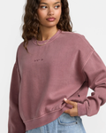 RVCA Womens Forever Fleece Sweatshirt - Acid Brown