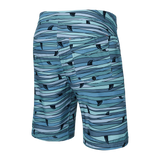 Saxx Mens Betawave 9" Swim Shorts -  Fins - Blue Multi