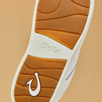 OluKai Womens Hā‘upu Full-Grain Leather Shoes - Bright White