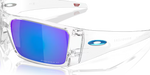 Oakley Heliostat Sunglasses - Clear W/ Prizm Sapphire Polarized