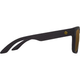 Spy Discord Low Bridge Fit Sunglasses - Soft Matte Black - Happy Bronze with Gold Spectra Mirror