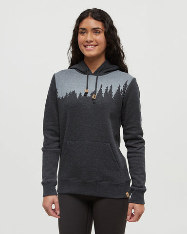 Tentree Womens Juniper Regular Fit Hoodie - Meteorite Black Heather